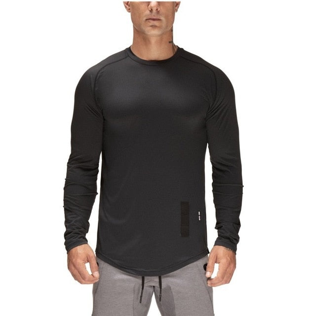 IONFITNESS New Sport Shirt Men Long Sleeve Quick Dry Sport Top designed to show off your true definition                                                                                                                                      Rashguard Men
