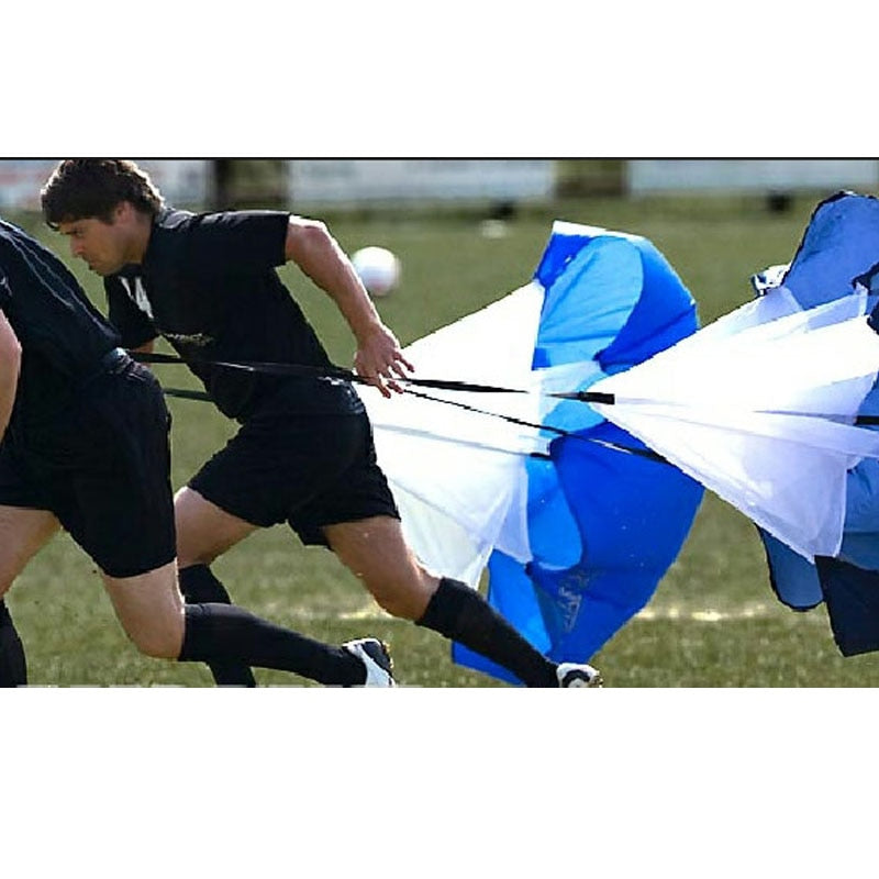 IONFITNESS parachute umbrella running creates a slow motion resistance affect to build core strength and durability