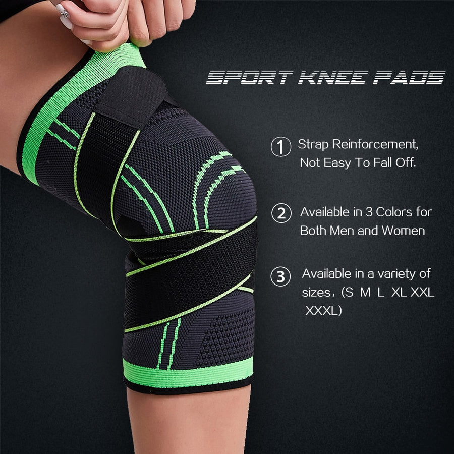 IONFITNESS 1PC Sports men & Women Kneepad, Pressurized Elastic for knee & joint Support