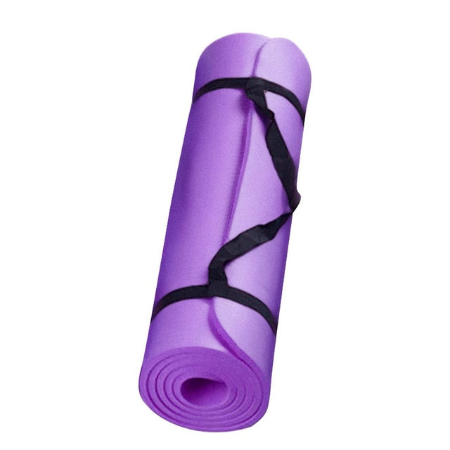 183cm 10 mm thickness Extended Version Fitness Yoga Mat, in a assortment of colors.