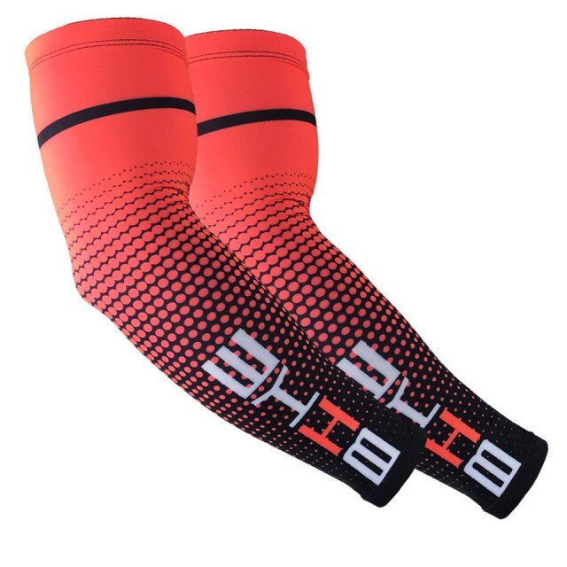 Ionfitness 2PCS UV sunscreen Protection Arm Compression Sleeve ideal for Basketball, Cycling, Running & Volleyball