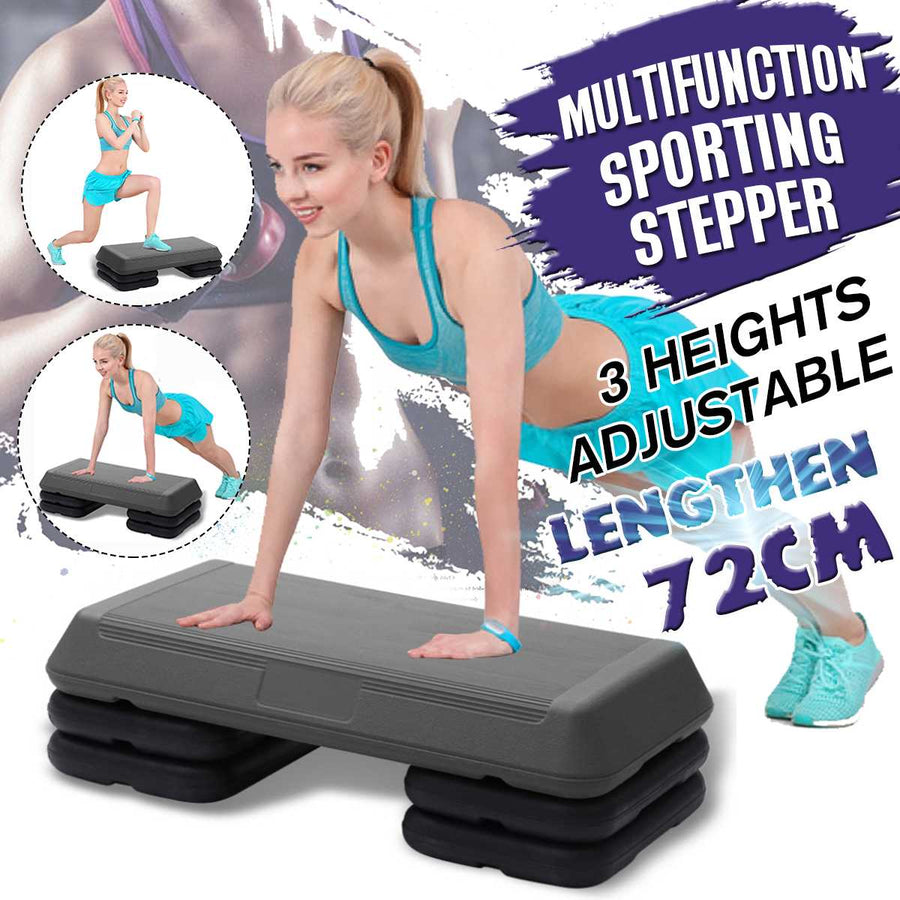 IONFITNESS Aerobic 3 Step level Adjustable Non-slip Cardio & Yoga Pedal Stepper, promotes a good cardio Workout