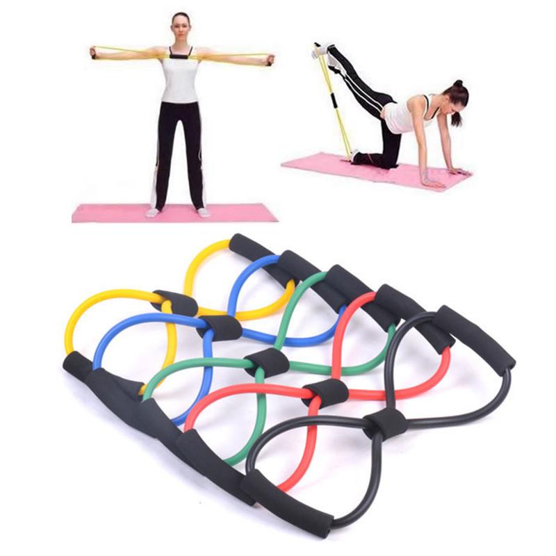 8 Shape Pull Rope Bands offering several levels of resistance to shape and tone those limbs