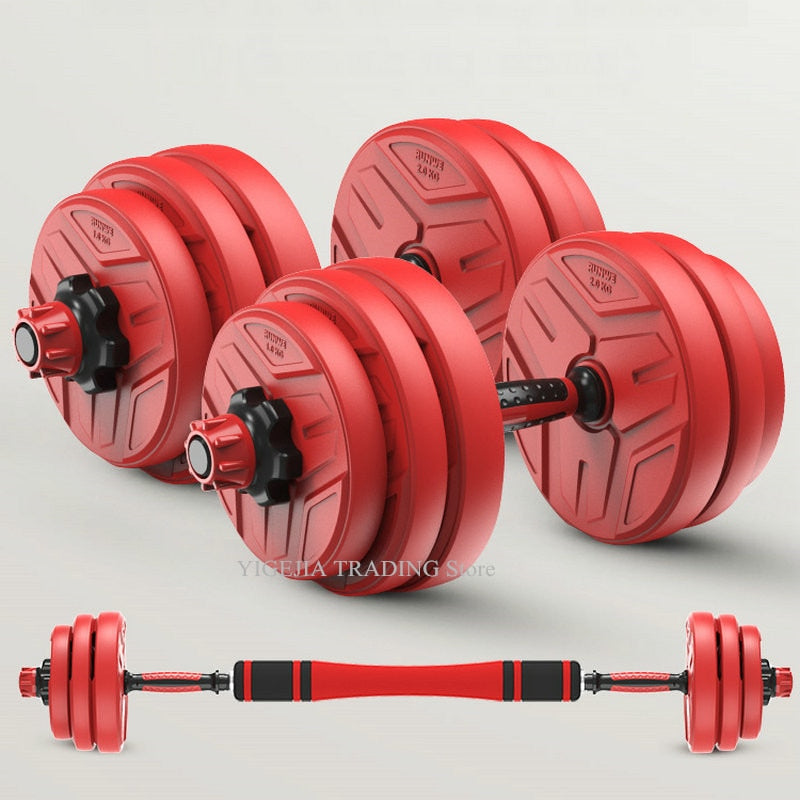 IONFITNESS 2 in 1 Lifting Dumbells, Can Convert to 15kg Adjustable Barbell, compact and portable Great For your home Gym