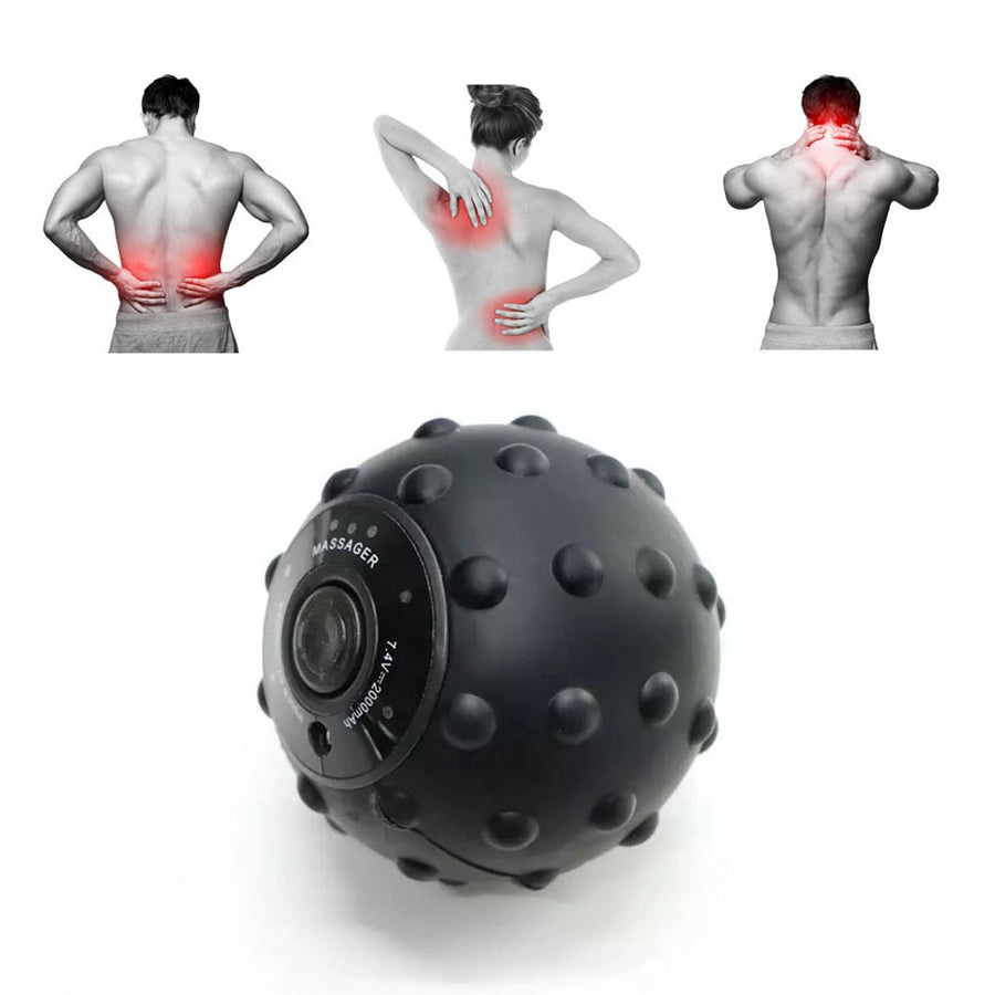 IONFITNESS Rechargeable Silicone & Heated Electric Massage Ball, ideal for home or travel