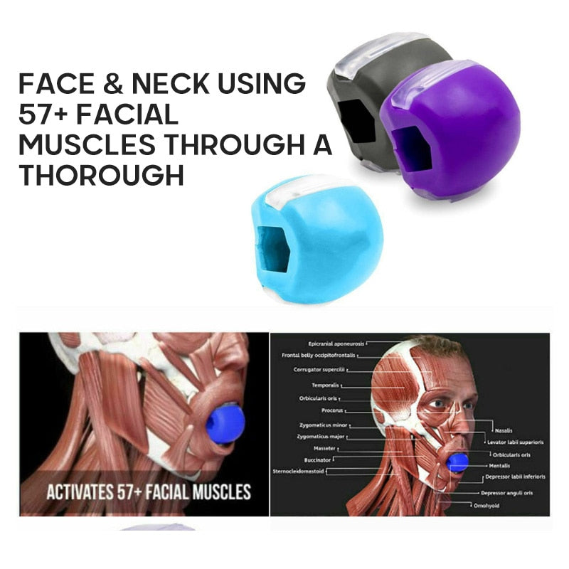 IOFITNESS Ball & Facial Toner, Exerciser Strengthen Shape Your Jaw Line Eliminating that double chin
