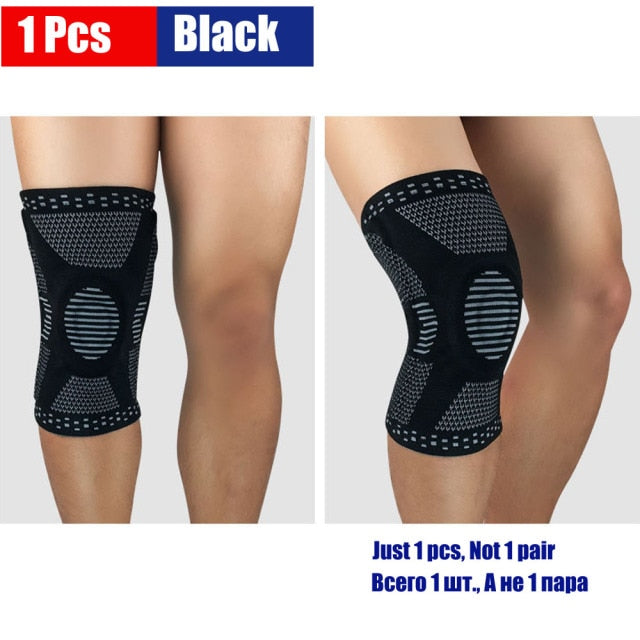 1Pcs Ionfitness Professional Compression Knee Brace Support For Arthritis Relief, Joint Pain, ACL, MCL, Meniscus Tear, Post Surgery