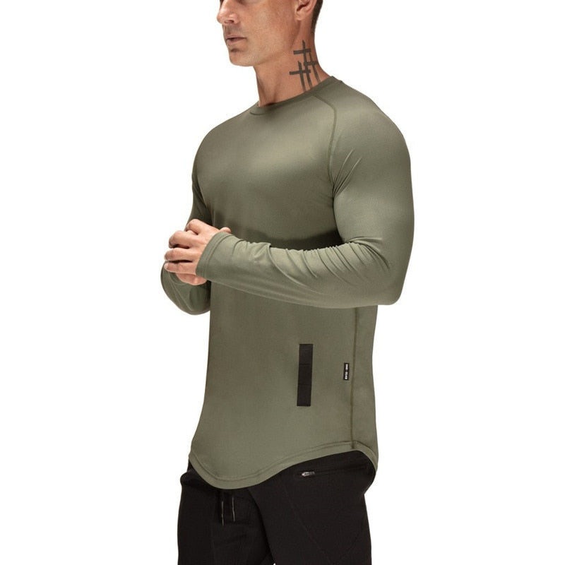 IONFITNESS New Sport Shirt Men Long Sleeve Quick Dry Sport Top designed to show off your true definition                                                                                                                                      Rashguard Men